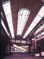 A section of Lewes station interior and roof in November 1988. Part of the <I>'Runaway Cafe'</I> can be seen on the extreme right.<br><br>[Ian Dinmore /11/1988]