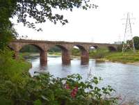 The grade 2 listed Waverley Viaduct that carried the Border Union Railway over the River Eden at Carlisle (also referred to as Eden Viaduct, Canal Viaduct and Waverley Bridge amongst others) photographed on 3 August 2011.<br><br>[Colin Alexander 03/08/2011]