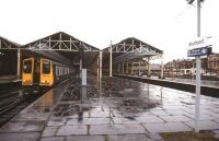 Wet day at Southport - April 1990.<br><br>[Ian Dinmore /04/1990]