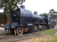 J541 had been superseded in use on the Victorian Goldfields Railway by K160, an earlier design of 2-8-0, built at the Newport Workshops of VR in 1940. <br>
<br>
<br>
<br><br>[Colin Miller Collection 28/08/2011]