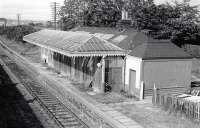The building on the up Buchan line platform at Dyce station in September 1977.<br><br>[Bill Roberton /09/1977]