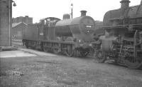 Fowler 4F 0-6-0 no 44458 on Normanton shed in the spring of 1961.<br><br>[K A Gray 12/03/1961]