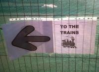 Another informal, but effective, direction sign at Loughborough Midland on 30 September [see image 35943]. Perhaps EMT staff know more than the rest of us regarding future generations of MML motive power?<br><br>[Ken Strachan 30/09/2011]