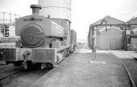 Granton Gasworks No 10 (Andrew Barclay 1890 of 1926) outside her shed awaiting removal to the Strathspey Railway in 1973. Later used by the Lochty Private Railway and now at KFRPS Methil.<br><br>[Bill Roberton //1973]