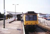 Main line and branch line services side by side at St Erth in August 1995.<br><br>[Ian Dinmore /08/1995]
