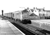 31423 runs through West Drayton in November 1980 with a Paddington bound parcels train. <br><br>[John Furnevel 18/11/1980]