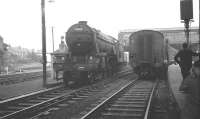 Gresley V2 2-6-2 no 60836 at the south end of Perth station in the 1960s [see image 32575].<br><br>[K A Gray //]