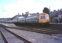 <I>The Royal Duchy</I> railtour stands at Wadebridge on 30 April 1977.<br><br>[Ian Dinmore 30/04/1977]