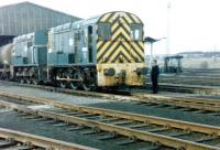 One of the Tinsley Yard super-shunters, no 13001, photographed on shed at 41A in February 1981. [See image 18091]<br><br>[Colin Alexander /02/1981]
