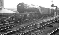 V2 no 60800 <I>'Green Arrow'</I> passing Newcastle Central on the goods lines in the 1960s with a down freight.<br><br>[K A Gray //]