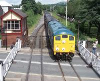 5081 with a train at Ramsbottom on Saturday 7th July during the East Lancs Diesel Gala.<br><br>[Colin Alexander 07/07/2012]