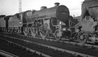 Horwich Mogul no 42839 stands on Crewe South shed in October 1961.<br><br>[K A Gray 01/10/1961]