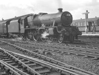 Holbeck Jubilee no 45658 <I>'Keyes'</I> takes a down excursion train away from Doncaster in September 1962. <br><br>[K A Gray 08/09/1962]