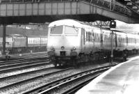 The up 'Bristol Pullman' passes a class 47 hauled train held at signals at Royal Oak on the approach to Paddington station in September 1969.<br><br>[John Furnevel 20/09/1969]