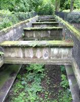 Looking down at the platforms of the Glasgow Central Railway station at Botanic Gardens in July 2005 - 66 years after the station closed.<br><br>[John Furnevel 10/07/2005]