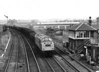 358 takes northbound coal empties past Stirling South box in March 1970.<br><br>[John Furnevel 08/03/1970]