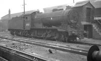 Gresley J38 0-6-0 no 65929 photographed on St Margarets shed in February 1962.<br><br>[K A Gray 03/02/1962]
