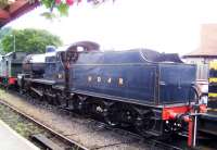 Ex-Somerset & Dorset 2-8-0 no 88 in the sidings at Minehead on 2 September 2012.<br><br>[Colin Alexander 02/09/2012]