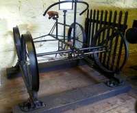 <I>'On yer bike...'</I>  A former engineer's inspection vehicle from Dinorwig slate quarries on display at Penrhyn Castle Railway Museum in September 2012.<br><br>[Bruce McCartney /09/2012]