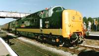 Deltic 55002 <I>The Kings Own Yorkshire Light Infantry</I> with a train at Ramsbottom in 1997.<br><br>[Colin Alexander //1997]