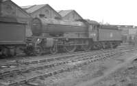 Gresley D49 4-4-0 no 62734 <I>Cumberland</I> standing in the sidings at Darlington shed, thought to be shortly after its withdrawal from Carlisle Canal in March 1961. The locomotive was cut up at the nearby works that same month, some 32 years after being built there. [See image 23689] <br><br>[K A Gray /03/1961]