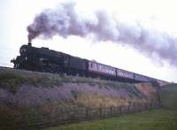 Black 5 no 45274 battles up Shap with a train in the 1960s.<br><br>[Robin Barbour Collection (Courtesy Bruce McCartney) //]