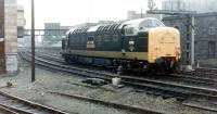 Deltic 55002 <I>The Kings Own Yorkshire Light Infantry</I> photographed at Newcastle Central in 1981.<br><br>[Colin Alexander //1981]