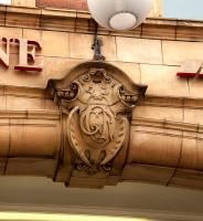 Detail of arched entrance to Marylebone station, January 2013.<br><br>[Peter Todd 12/01/2013]