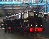 Preserved Gresley EM1 1500V dc locomotive 26020 (latterly BR class 76 no 76020) at the National Railway Museum, York, in April 2013.<br><br>[Colin Alexander 08/04/2013]
