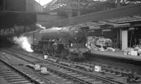 A2 Pacific 60514 <I>Chamossaire</I> and one or two parcels stand at Newcastle Central in the early sixties.<br><br>[K A Gray //]