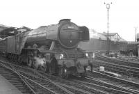 Gresley A3 Pacific no 60039 <I>Sandwich</I> takes the 9.30am Glasgow Queen Street - London Kings Cross out of Newcastle Central on 23 June 1962 [see image 37937].<br><br>[K A Gray 23/06/1962]