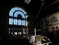 Part of the interior of Budapest Keleti station, photographed on 3 October 2013. [See image 44902]<br><br>[John Yellowlees 03/10/2013]