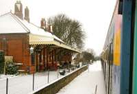 Calling at Gunton on the Norwich - Sheringham line following heavy snow in January 2006. <br><br>[Ian Dinmore /01/2006]
