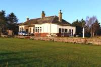 Since my last visit a few years ago, the former Spey Bay Station has been refurbished and looks like new in December 2013. The grounds have been landscaped and the trees that hid much of it from view are gone. [See image 5588]<br><br>[John Gray 04/12/2013]