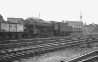 WD Austerity 2-8-0 no 90522 runs south through Doncaster in 1962 with a coal train.<br><br>[K A Gray 01/09/1962]