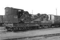 Cowans Sheldon 15t crane RS 1057/15 in the yard at Wick on 8 September 1961. [Ref query 10053]<br><br>[David Stewart 08/09/1961]