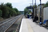 View towards Oxford at Bicester Town in ‎2009. The line to the left is a reversing spur providing access to Central Ordnance Depot.<br><br>[Ewan Crawford 06/09/2009]