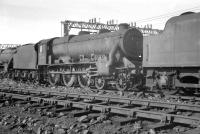 Black 5 44750 in the sidings at Speke Junction in April 1963, some 5 months before official withdrawal.<br><br>[K A Gray 02/04/1963]