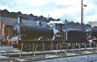 J36 0-6-0 no 65296 stands on Eastfield shed in July 1961.<br><br>[John Robin /07/1961]
