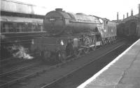 Gresley V2 2-6-2 no 60853 standing by, ready for duty, at Doncaster station in September 1962.<br><br>[K A Gray 08/09/1962]