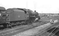 A down excursion train leaves Doncaster on 8 September 1962 behind Holbeck Jubilee no 45658 <I>'Keyes'</I>.<br><br>[K A Gray 08/09/1962]
