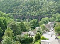 The viaduct at Pontrhydyfen that carried the Port Talbot Railway to Tonmawr. [See image 49927]<br><br>[John Thorn 06/08/2002]