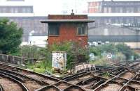 The old signal box at Factory Junction in July 2005.<br><br>[John Furnevel 21/07/2005]