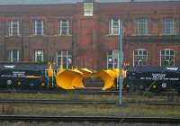 Snow ploughs stored in the sidings south of Doncaster on 10th February 2015.<br><br>[Colin McDonald 10/02/2015]