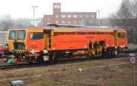A Colas Rail tamper stabled in Newark Northgate sidings on 10th February 2015.<br><br>[Colin McDonald 10/02/2015]