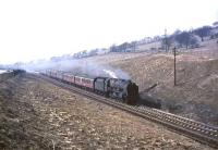 46140 <I>The King's Royal Rifle Corps</I> with a Carlisle - Glasgow stopping train at Shilford on 1 April 1965. [Ref query 4268]<br><br>[John Robin 01/04/1965]