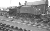 Holbeck Jubilee 45605 <I>Cyprus</I> photographed from the platforms of Newcastle Central station on the afternoon of Saturday 23 June 1962. [See image 37526] <br><br>[K A Gray 23/06/1962]