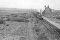 62228 at Mormond on 6 July 1950 with a train for Fraserburgh.<br><br>[G H Robin collection by courtesy of the Mitchell Library, Glasgow 06/07/1950]