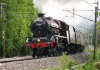 With West Coast Railway's troubles hopefully behind them an extended <I>Fellsman</I> season got underway on 27th May with 45699 <I>Galatea</I> taking the first train of the 2015 season out of Lancaster. <I>Fellsman</I> trains are scheduled to run every Wednesday until 26th August. <br><br>[Mark Bartlett 27/05/2015]