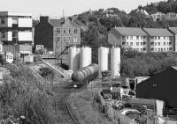 View over the oil depot at Oban Goods on 5 July 1991. This siding was near the location of the turntable at Oban shed.<br><br>[Bill Roberton 05/07/1991]